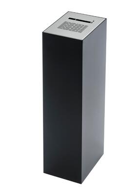Cenicero rectangular de acero pintado
